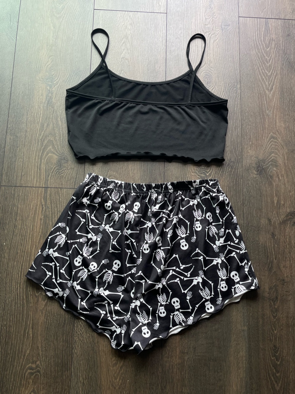 Skeleton Print Pajama Set - Picture 2 of 11